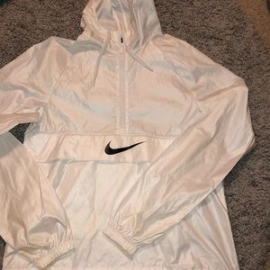 white nike windbreaker